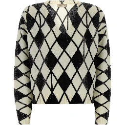 CARDIGAN DETTAGLIO GEOMETRICO