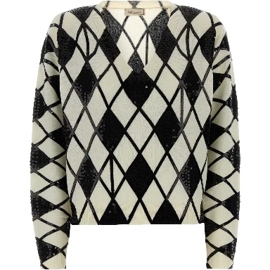 CARDIGAN DETTAGLIO GEOMETRICO