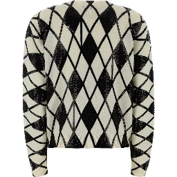 CARDIGAN DETTAGLIO GEOMETRICO
