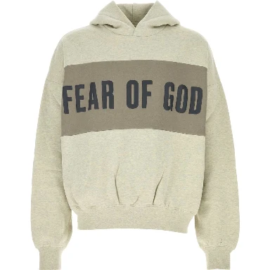 CROPPED RELAXED PANELLED HOODIE