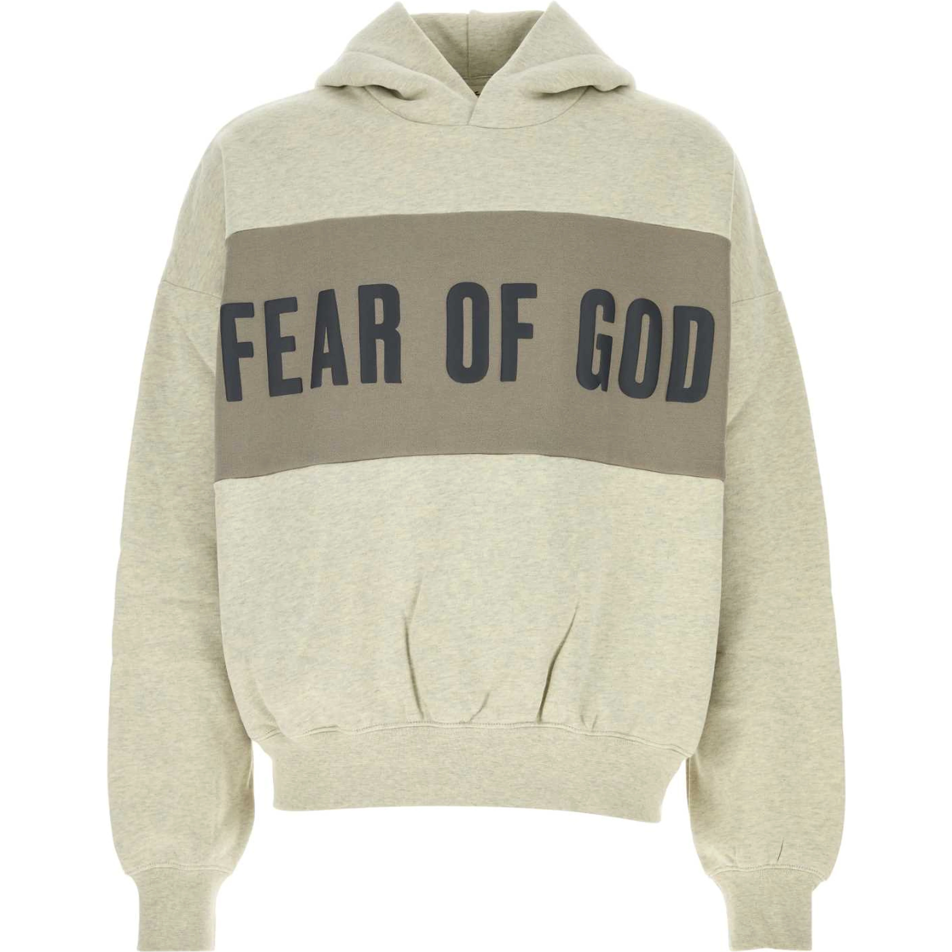 CROPPED RELAXED PANELLED HOODIE
