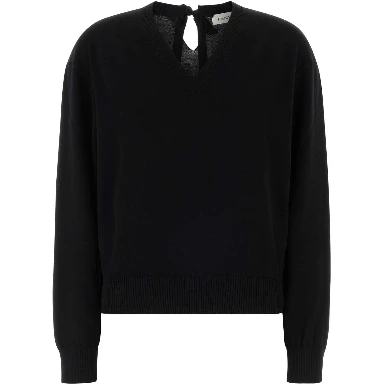 MAGLIONE V NECK DETTAGLIO NODO