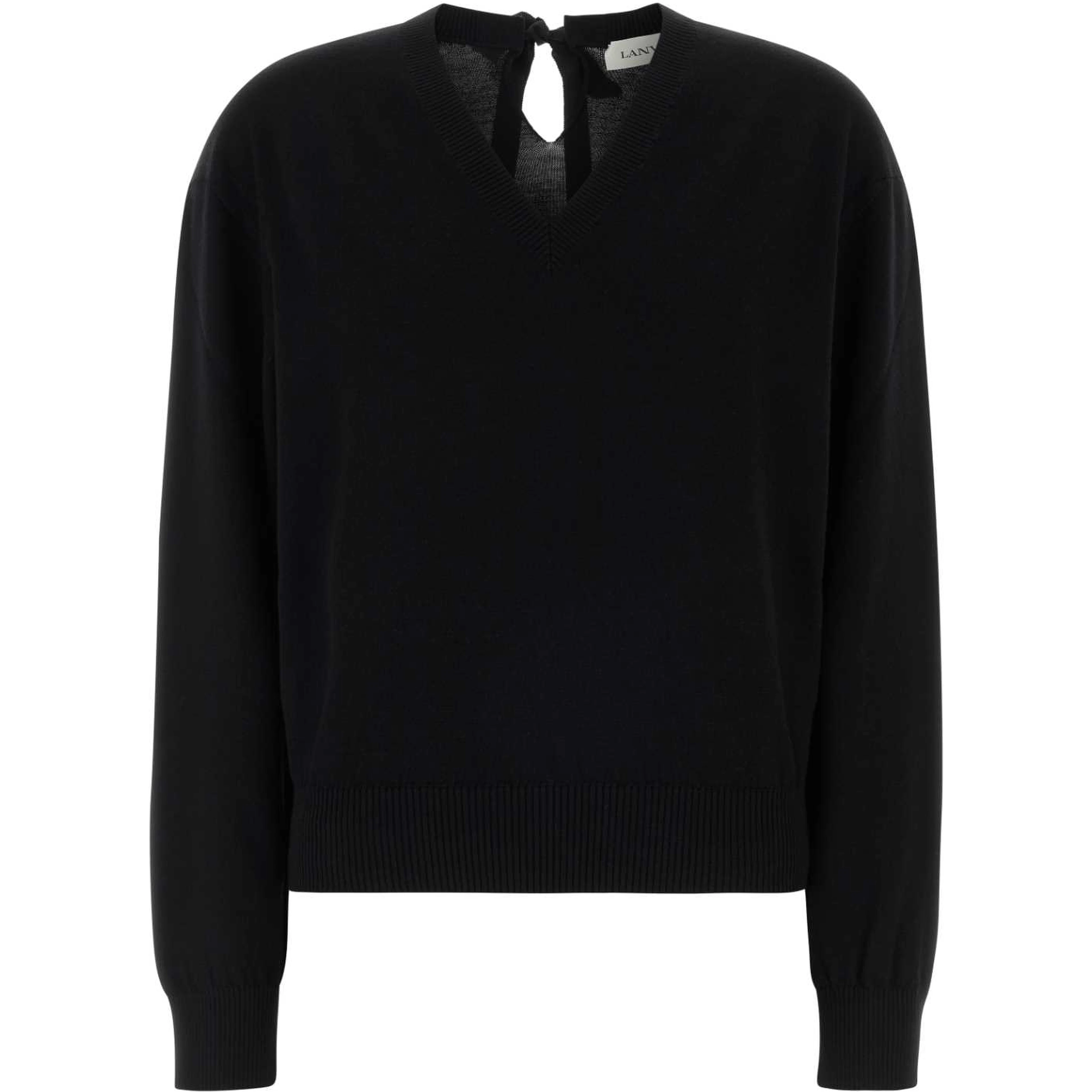 MAGLIONE V NECK DETTAGLIO NODO