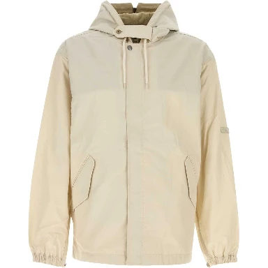 NYLON TWILL HOODED JACKET