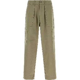 SILK NEP COTTON TWILL DECK PANTS