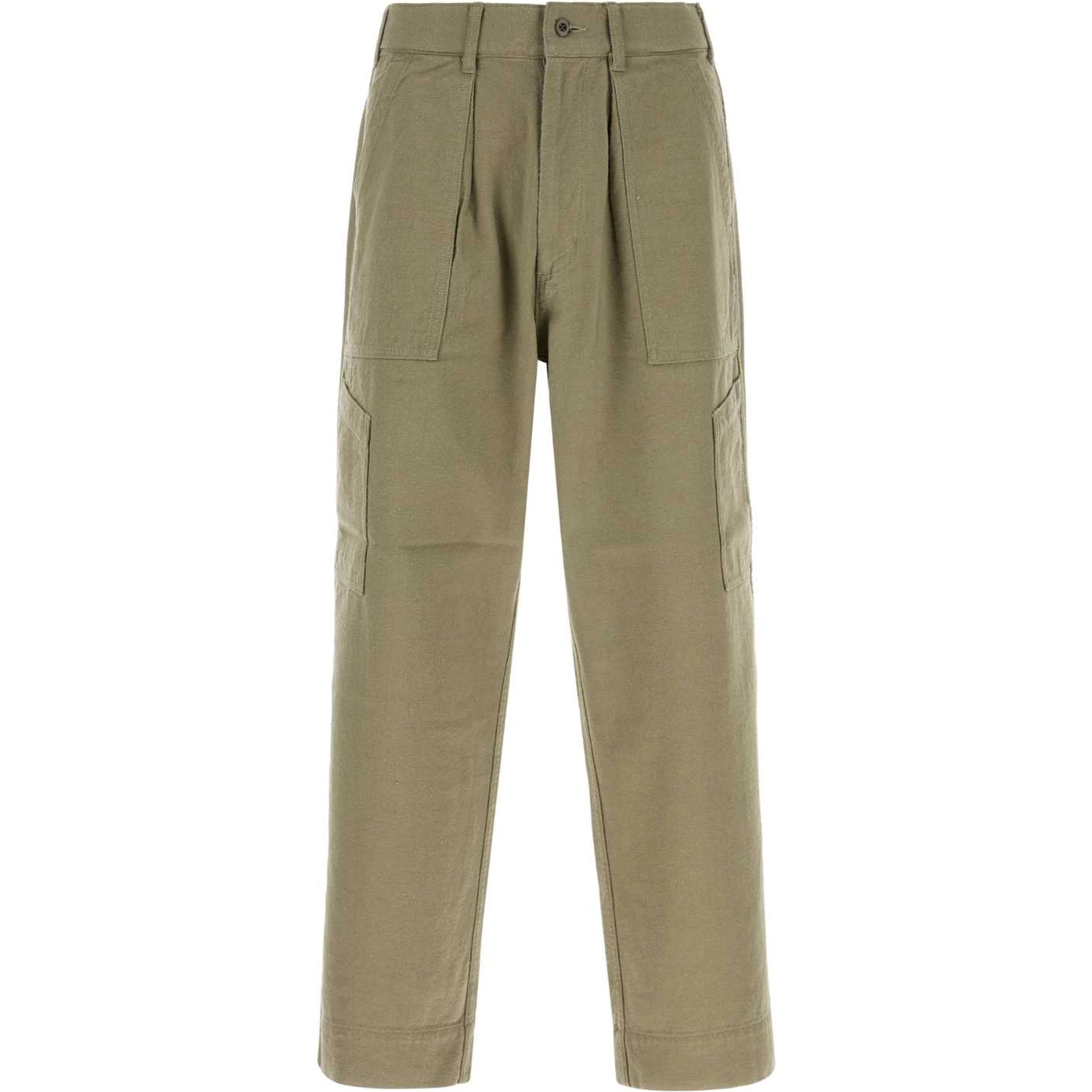 SILK NEP COTTON TWILL DECK PANTS