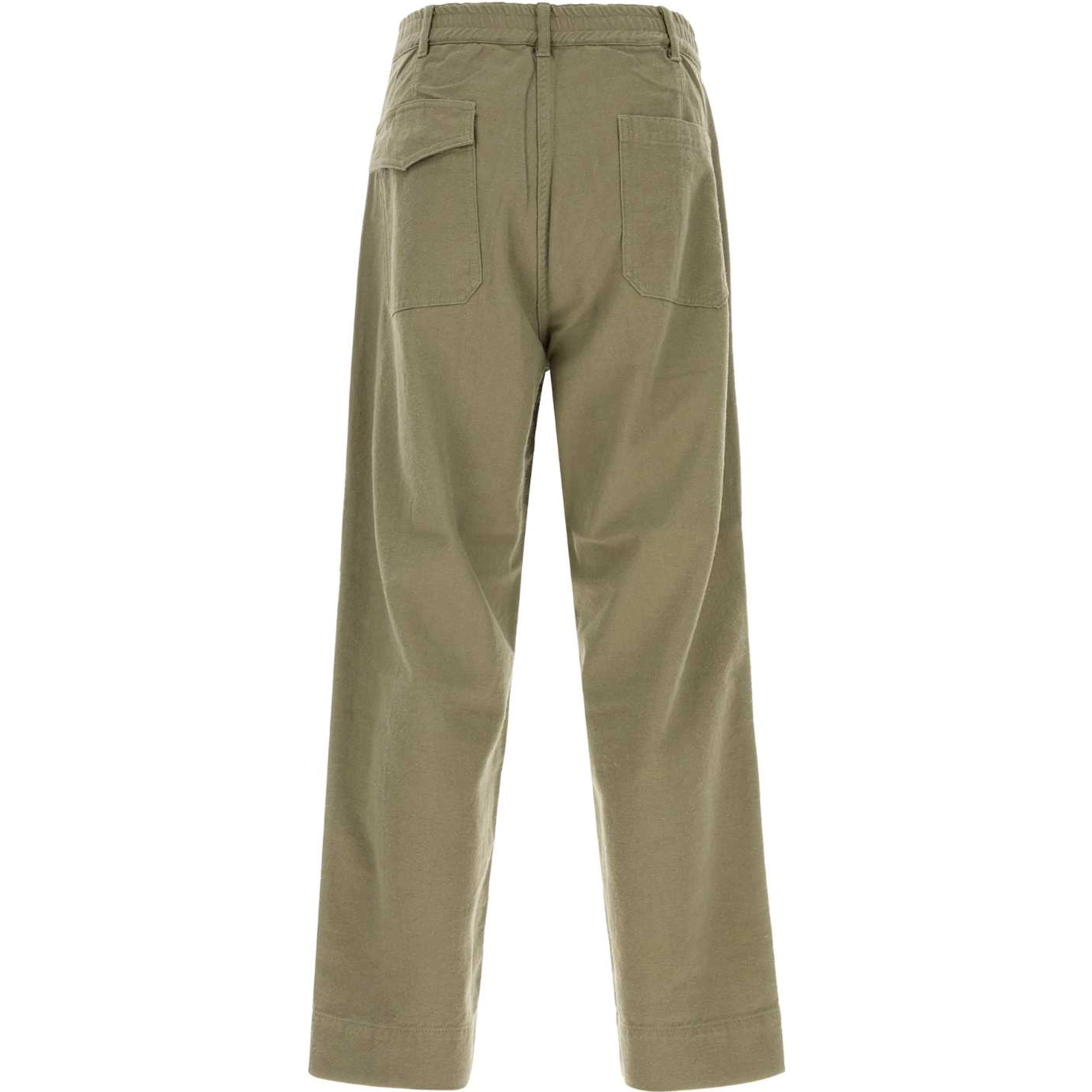 SILK NEP COTTON TWILL DECK PANTS