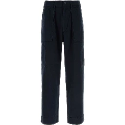 SILK NEP COTTON TWILL DECK PANTS
