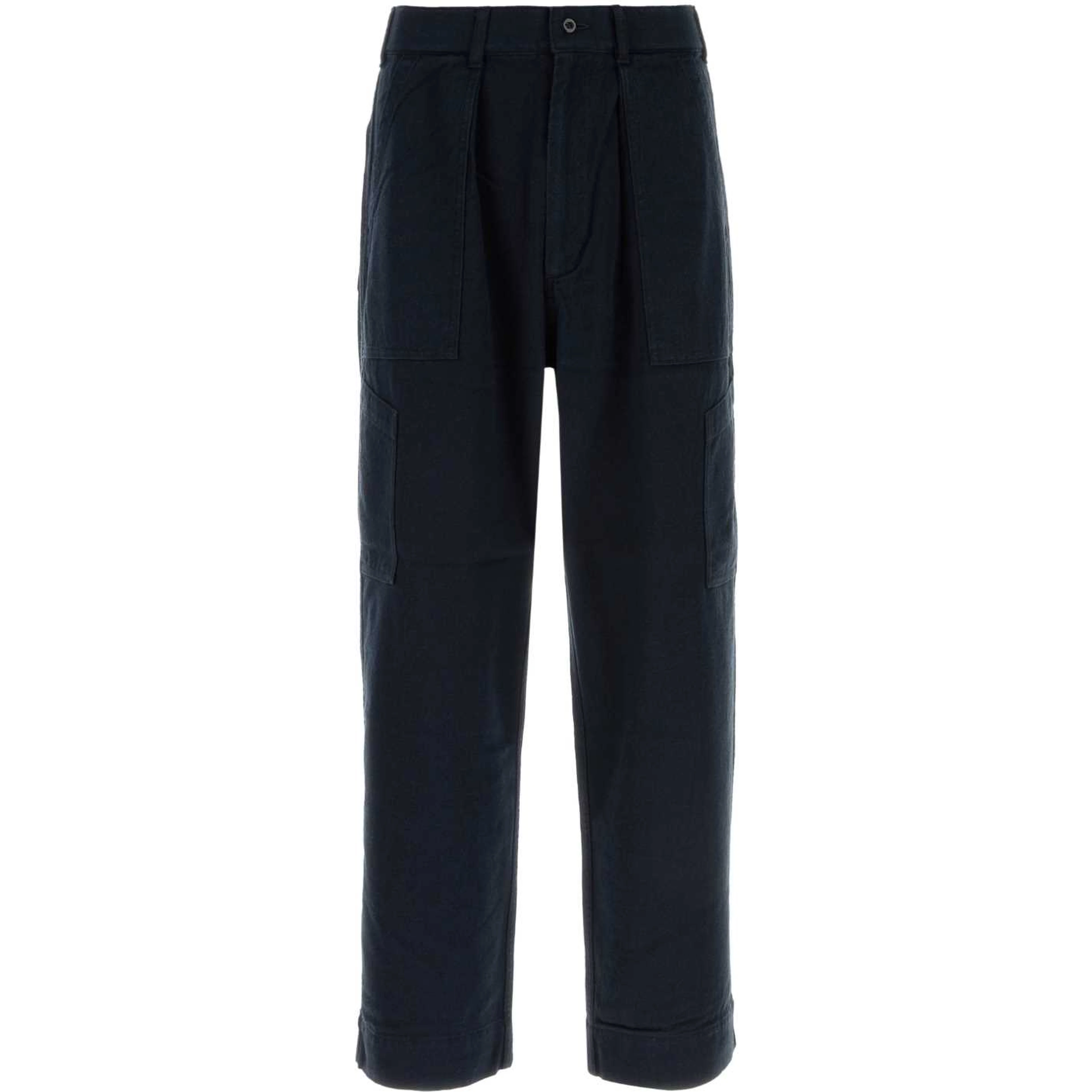 SILK NEP COTTON TWILL DECK PANTS