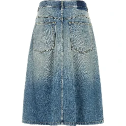 WRAP DENIM SKIRT