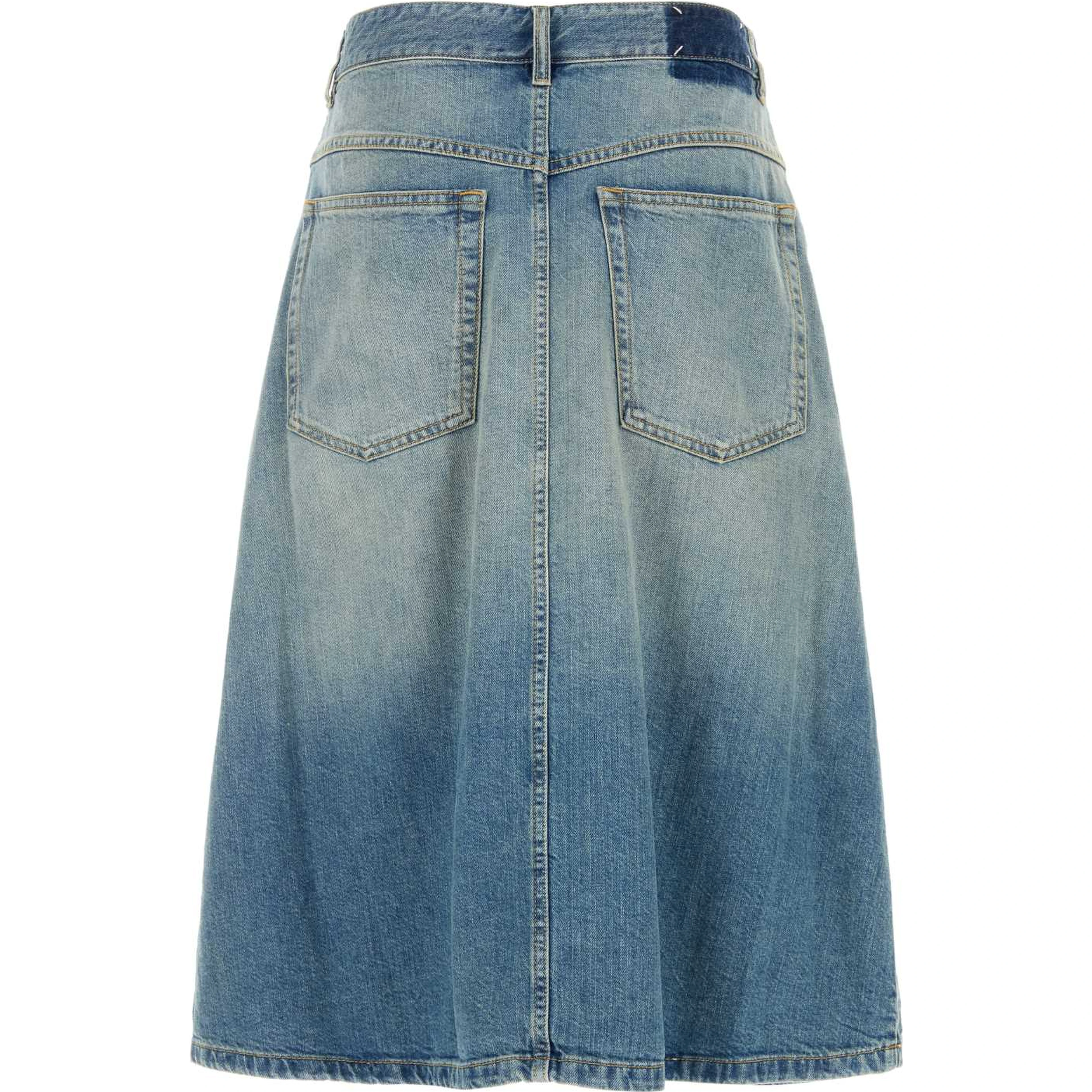WRAP DENIM SKIRT
