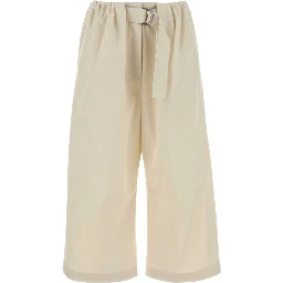 CROPPED BELTED TROUSERS