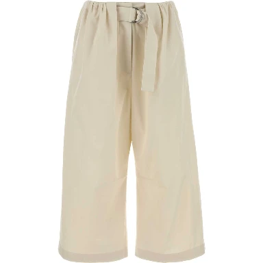 CROPPED BELTED TROUSERS