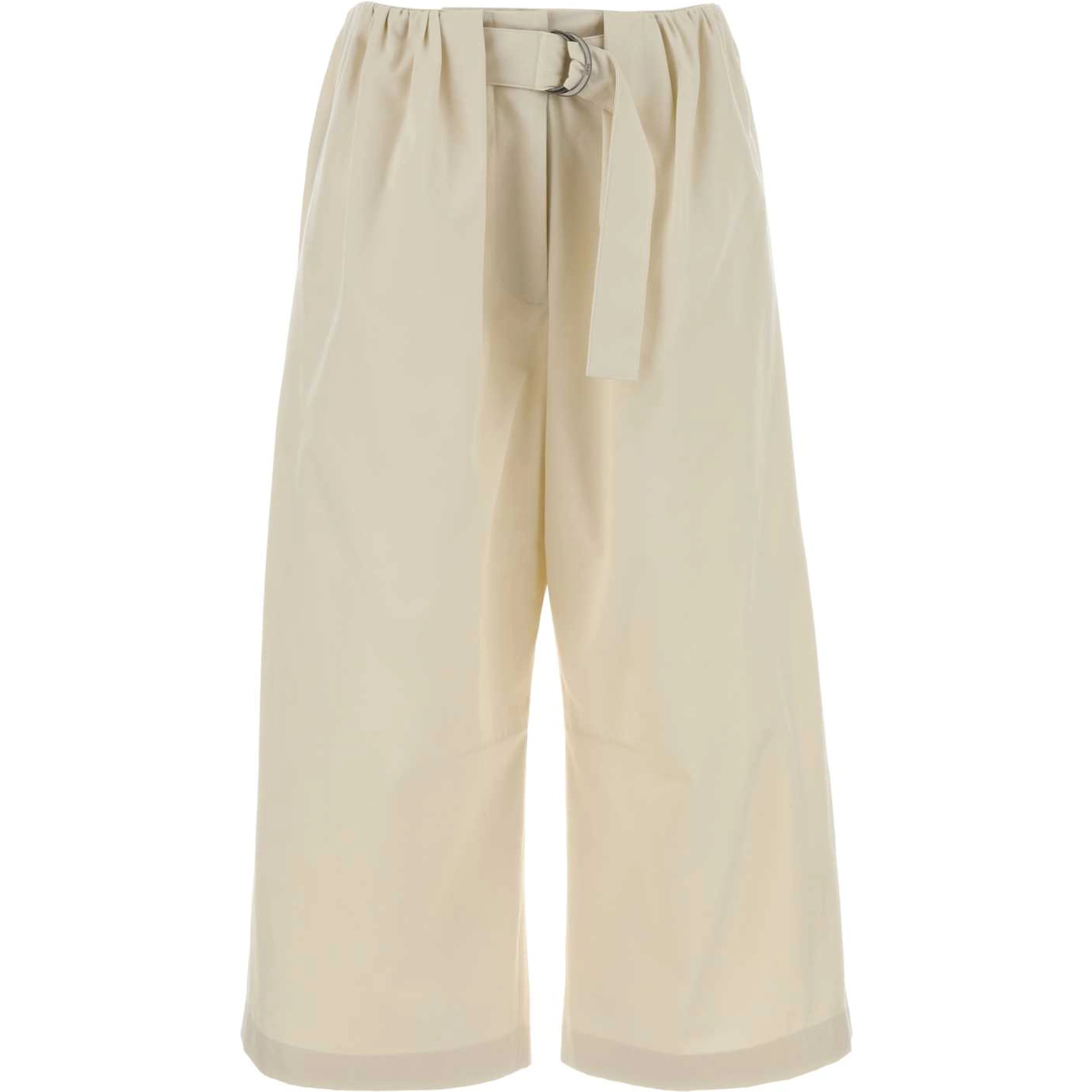 CROPPED BELTED TROUSERS