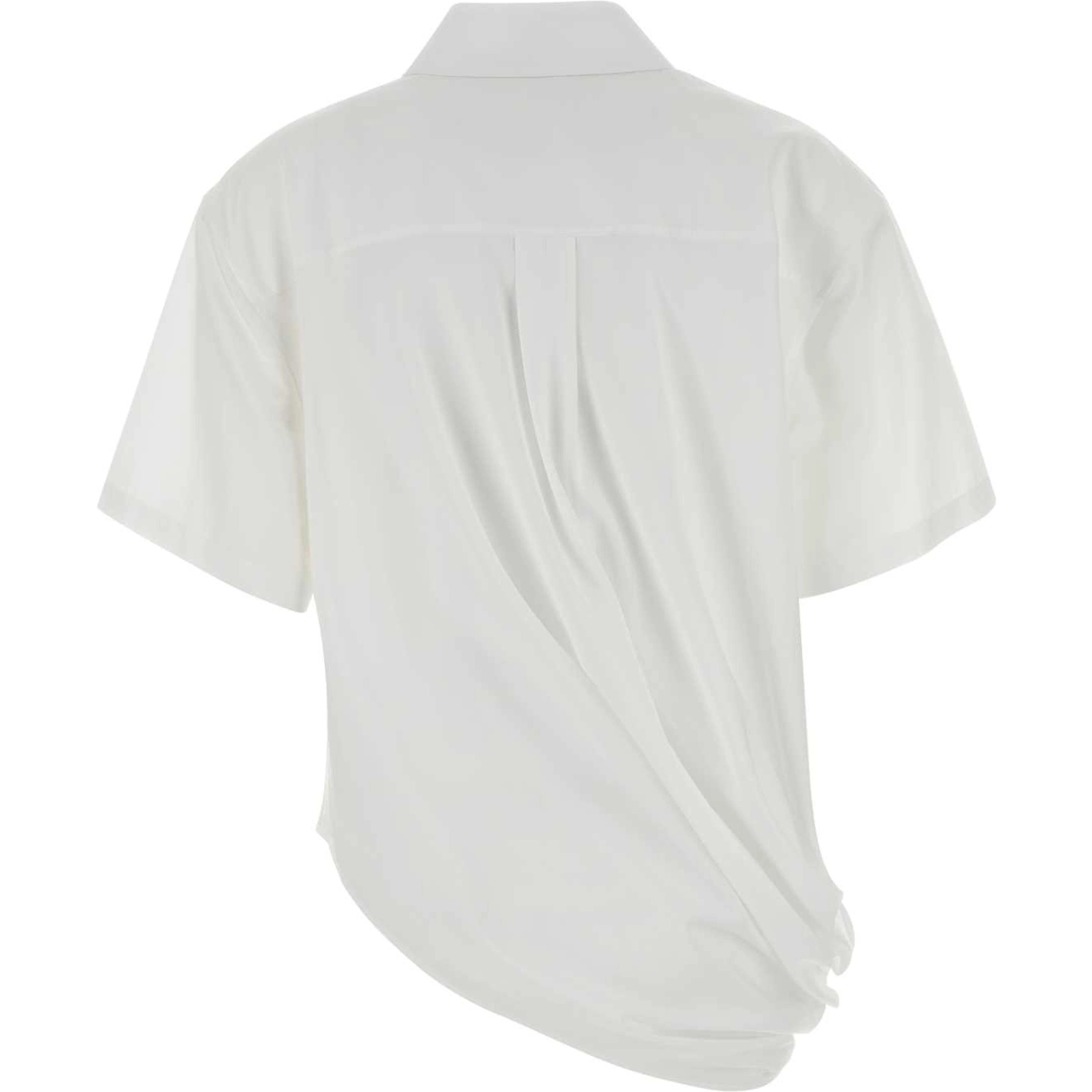 SHORT SLEEVE DRAPED SHIRT