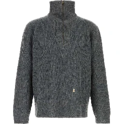 MENDED RIBBED SWEATER