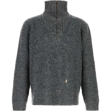 MENDED RIBBED SWEATER
