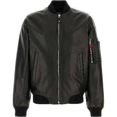 LEATHER BOMBER