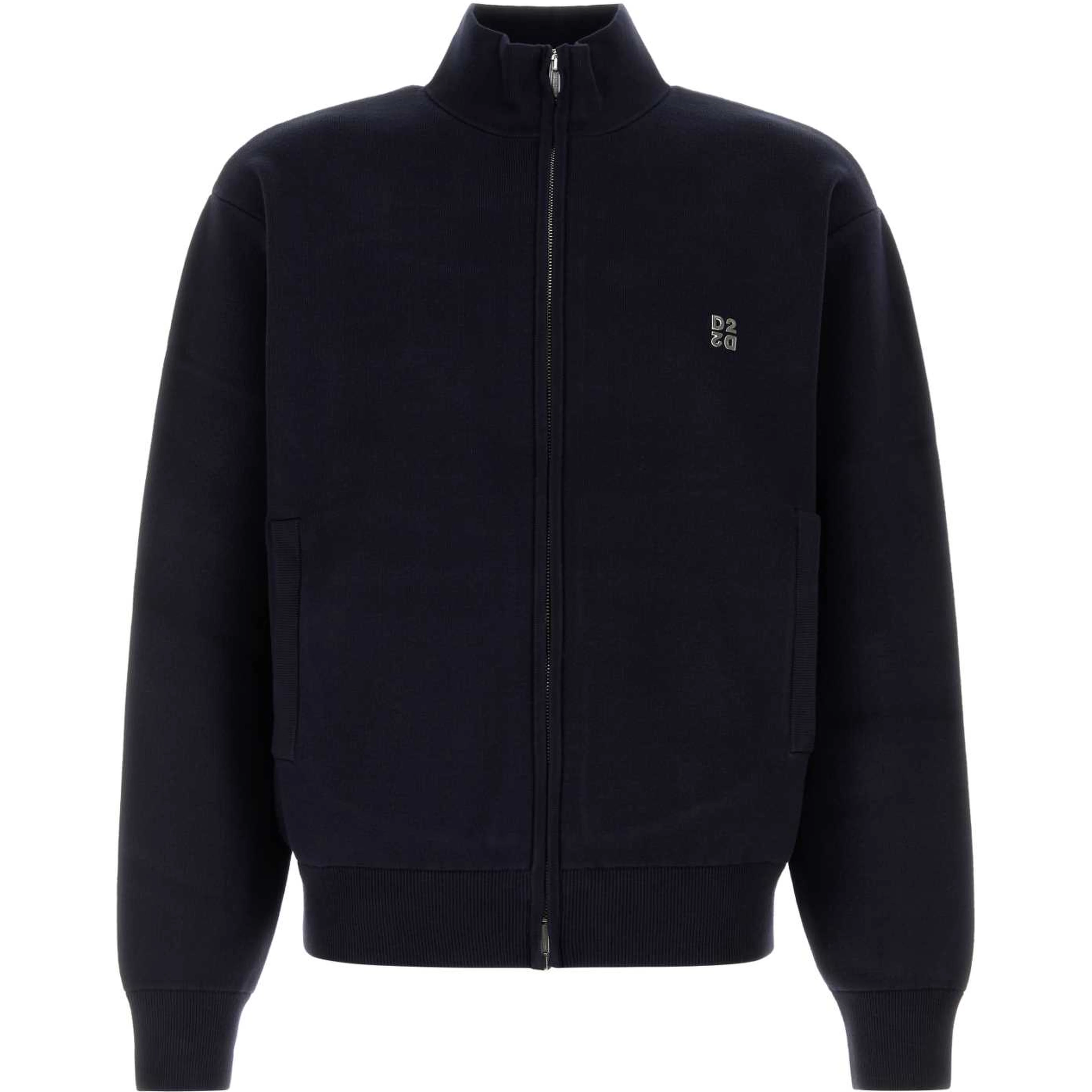 METAL D2 UPSIDE DOWN KNIT CARDIGAN