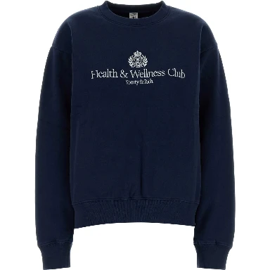 H&W CREST EMBROIDERED CREWNECK