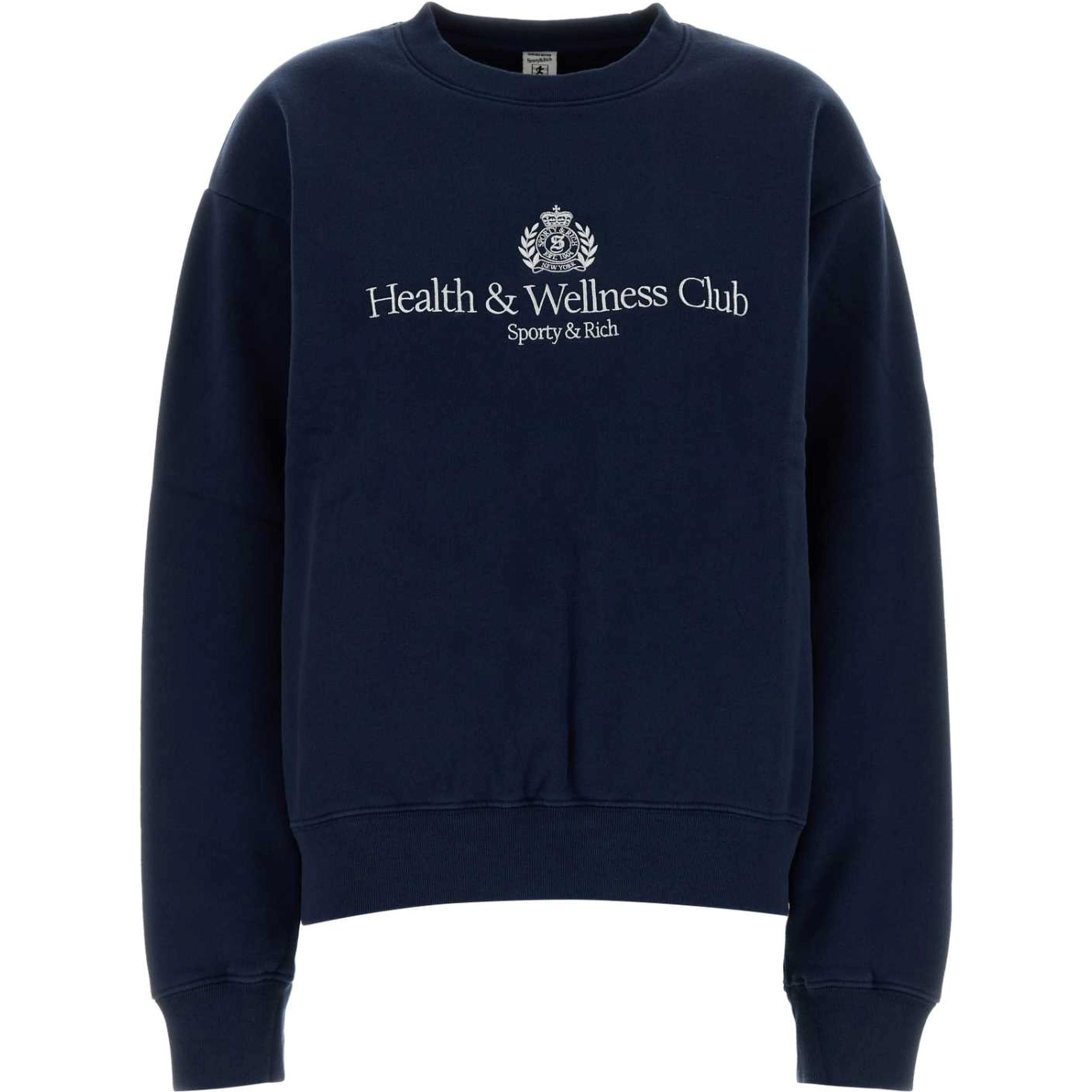 H&W CREST EMBROIDERED CREWNECK
