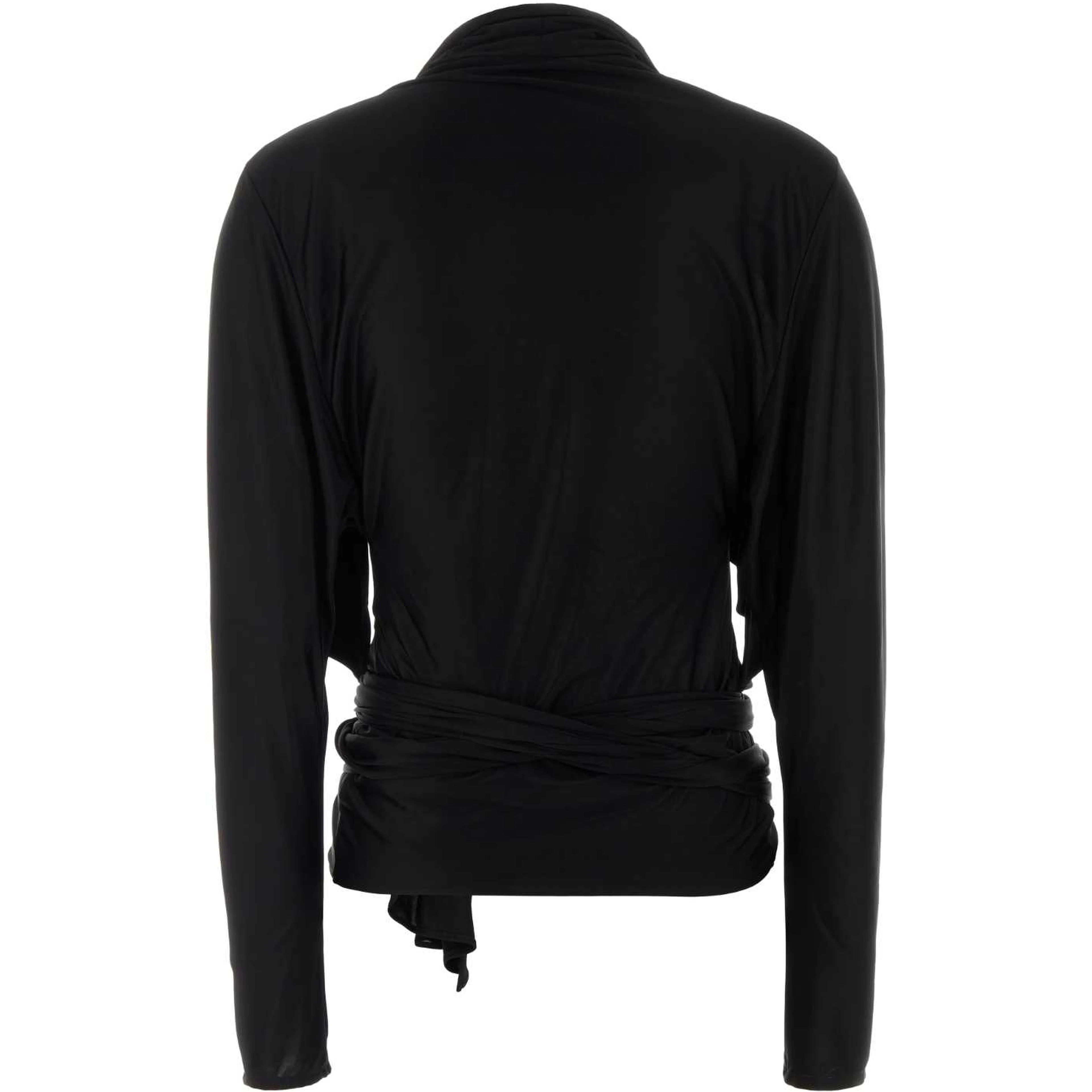 LS OPEN NECK DRAPED VISCOSE JERSEY TOP