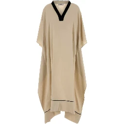 V-NECK KAFTAN DRESS