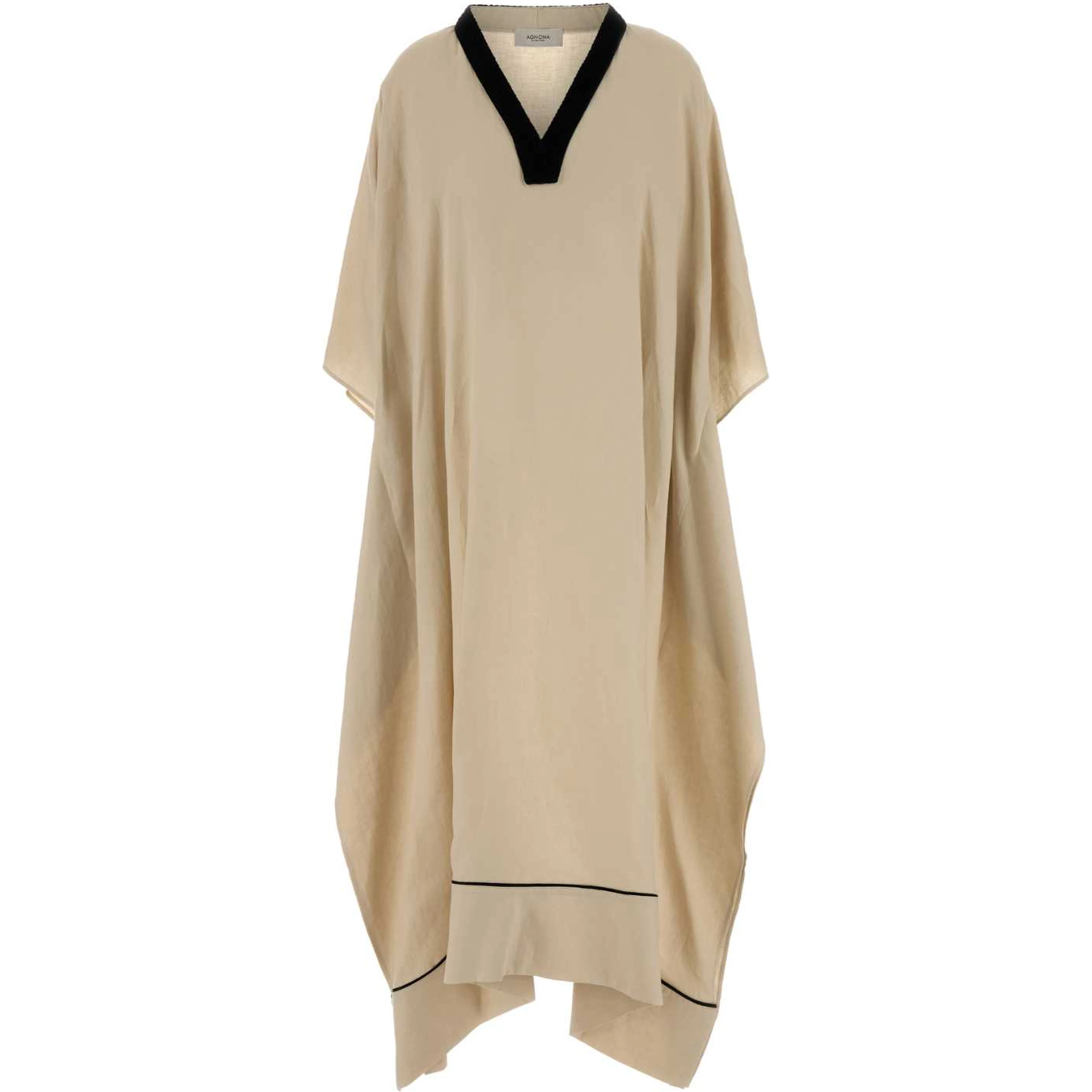 V-NECK KAFTAN DRESS
