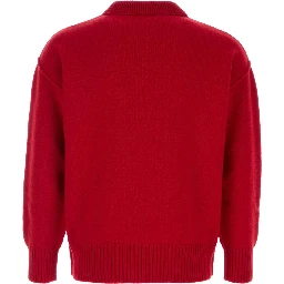 QUOTA-CREWNECKSWEATERWITHCONTRASTEDAMIDECOEUR