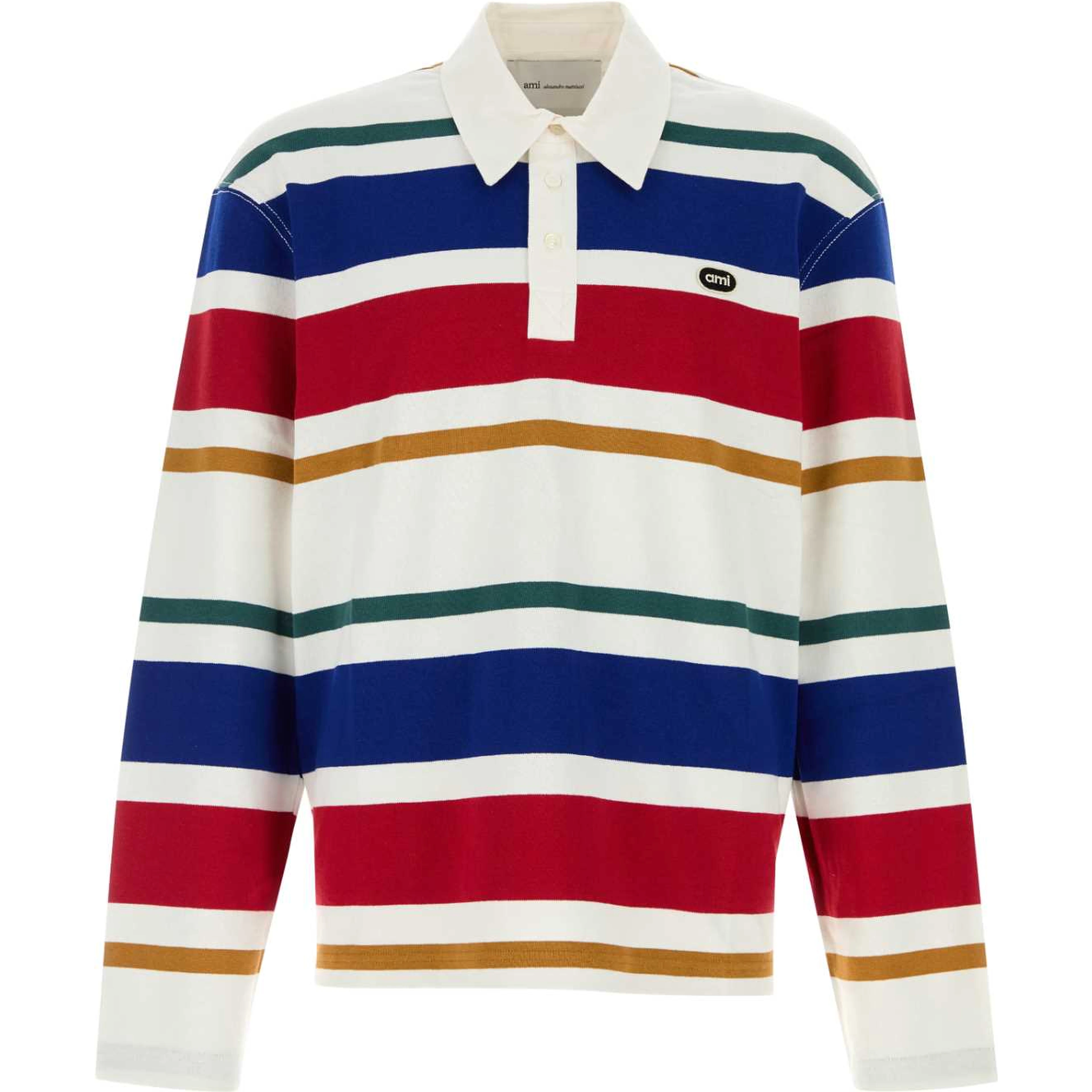 STRIPEDPOLOWITHAMIBOUCLETTEOVALPATCH