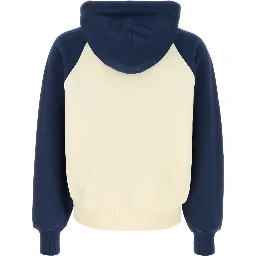 BOXY FIT HOODIE WITH AMI DE COEUR KNITTED PATCH