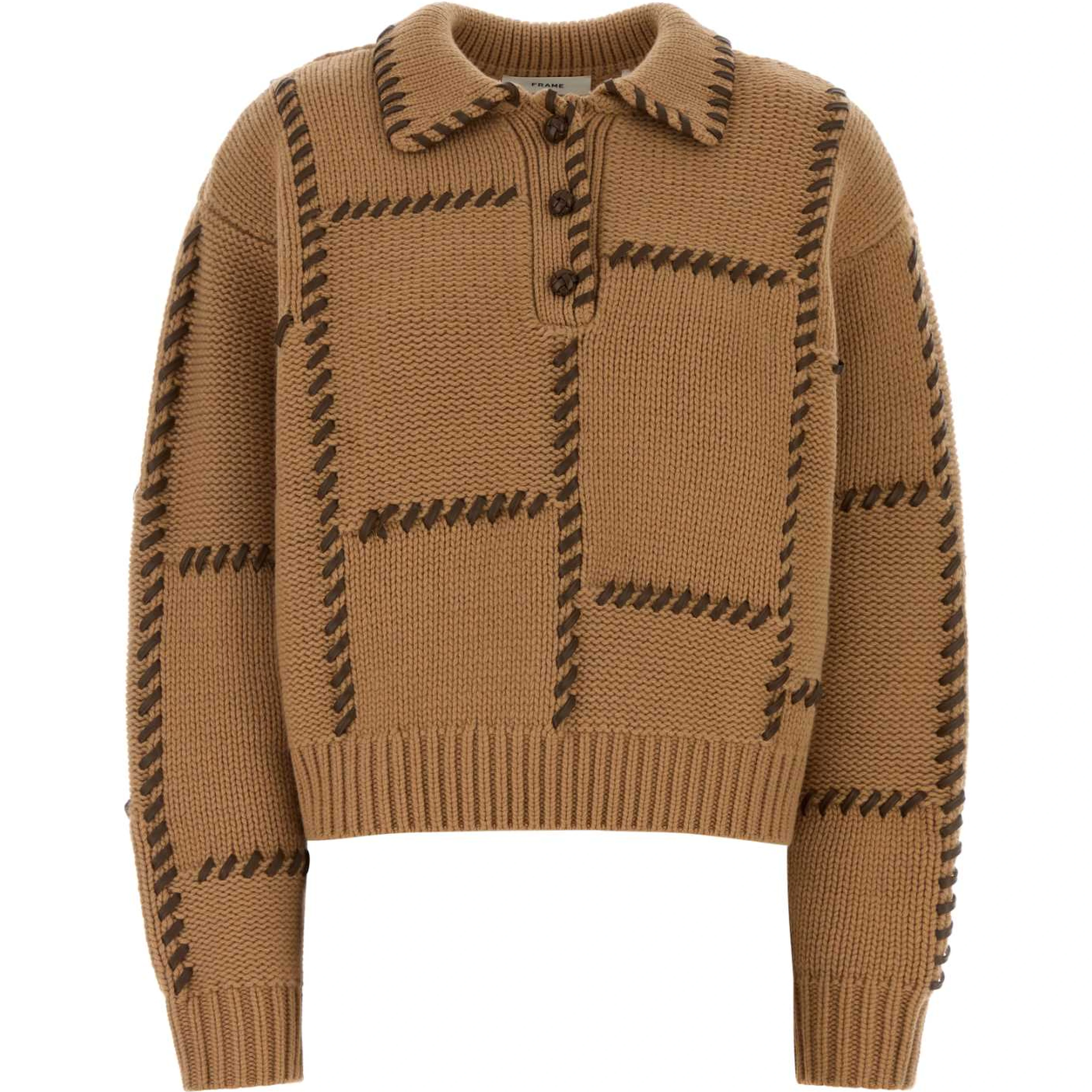 THE LEATHER STITCH SWEATER