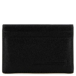 SUPPLE GRAIN LEATHER ELONGATED T LINE CLASSIC CARD