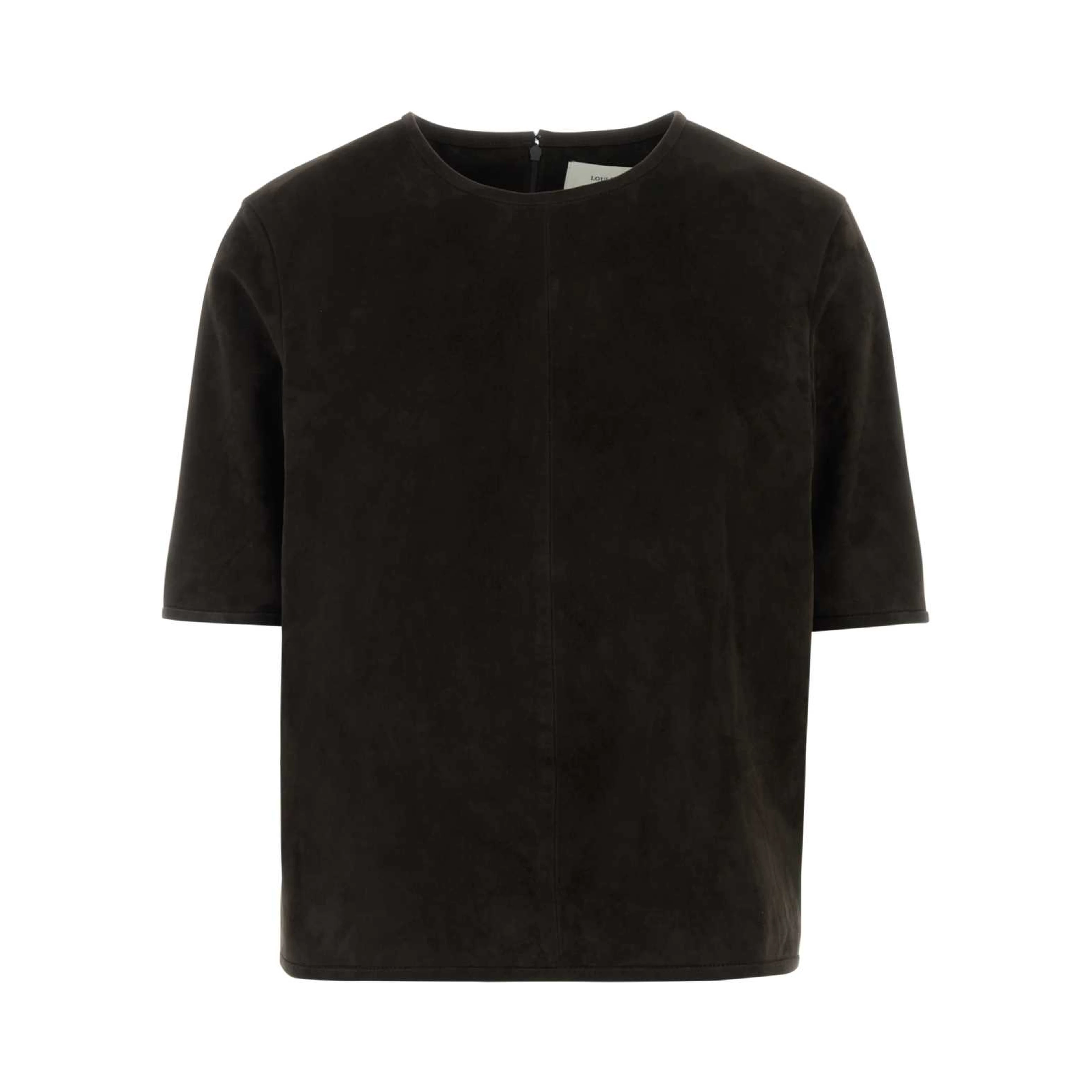 ZAIDA SUEDE BOXY T-SHIRT