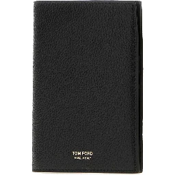 SOFT GRAIN LEATHER T LINE PASSPORT HOLDER W/ CARD