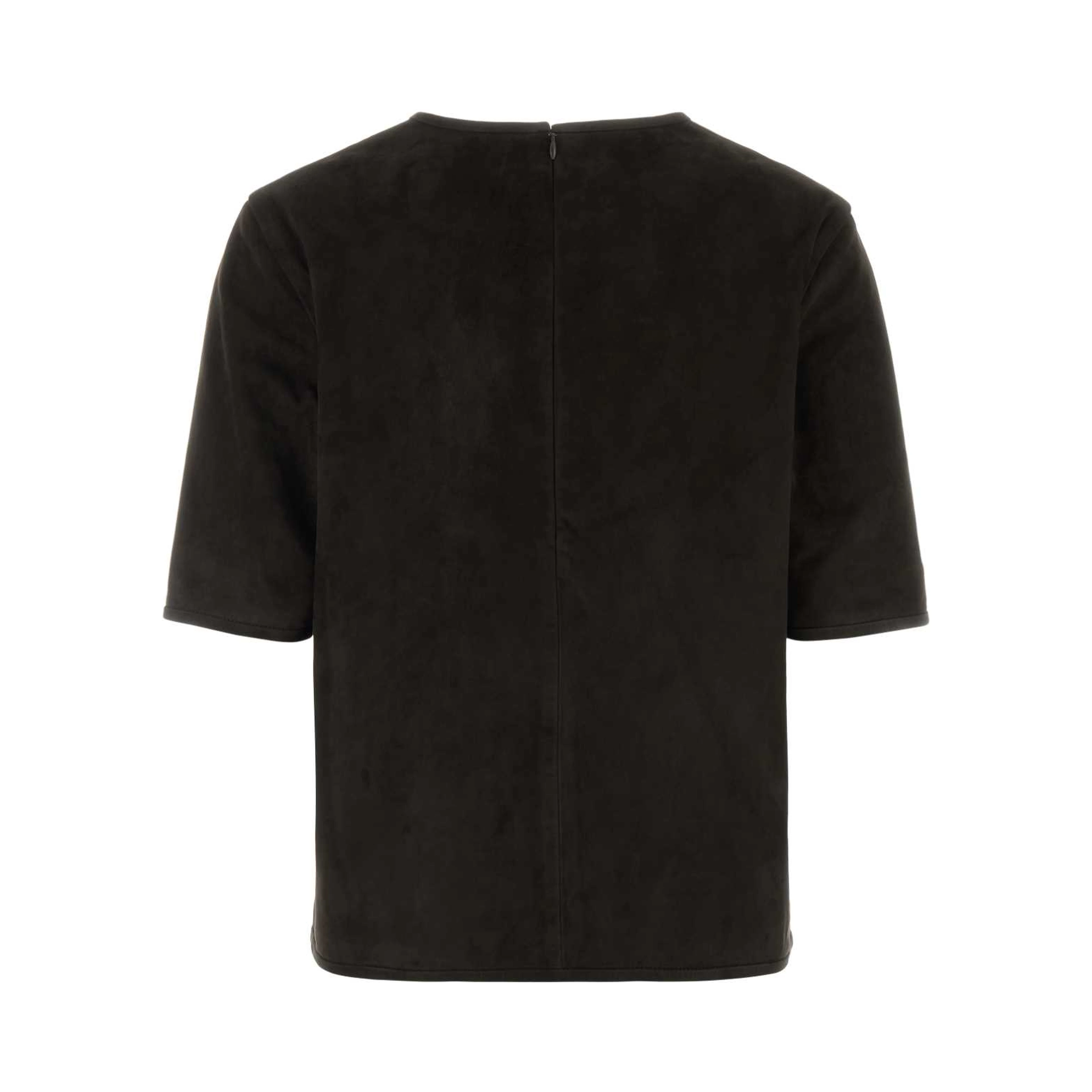 ZAIDA SUEDE BOXY T-SHIRT