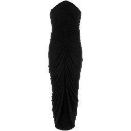 STRUCTURED BODICE MIDI DRESS
