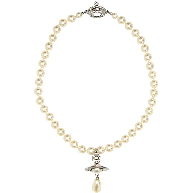 ONE ROW PEARL DROP CHOKER