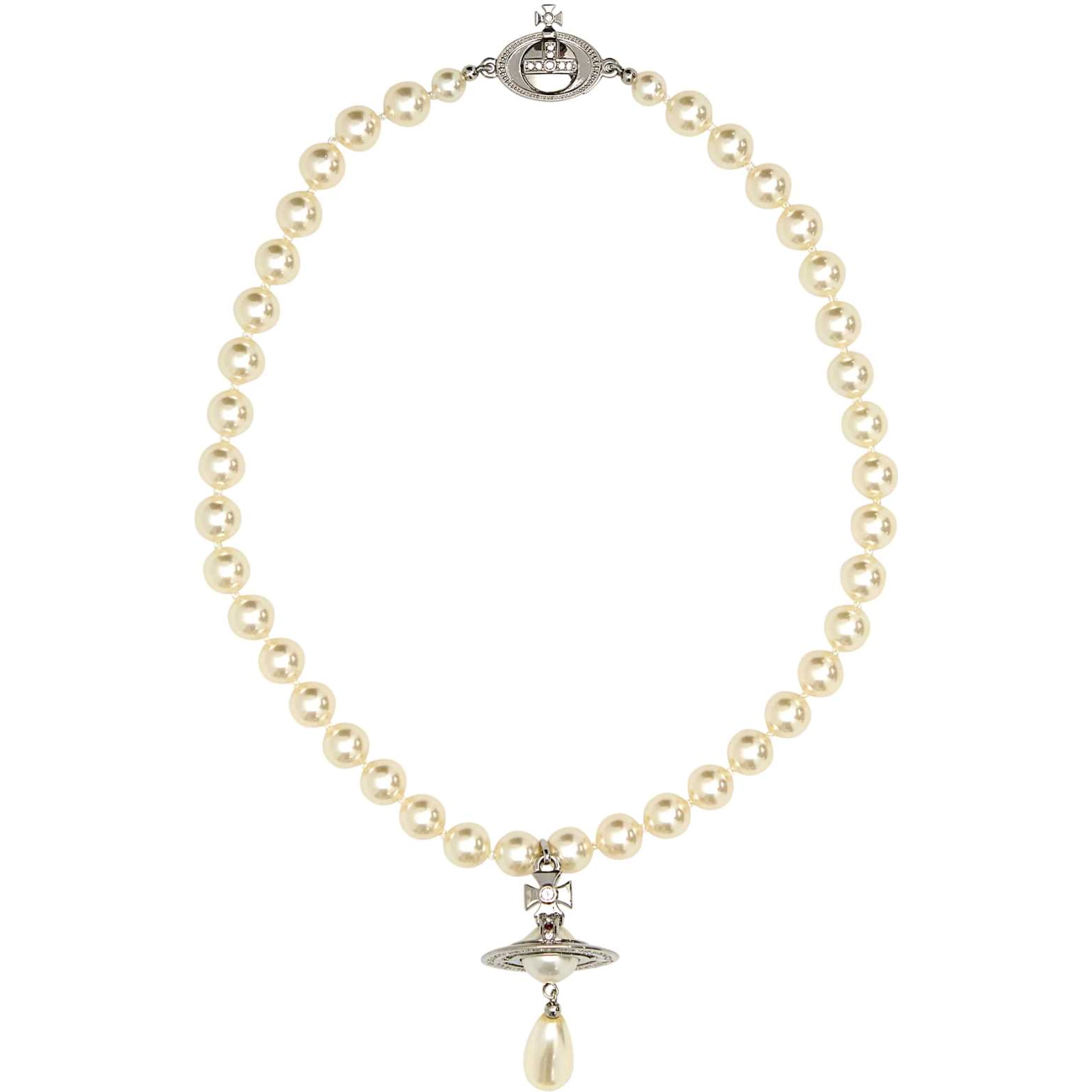 ONE ROW PEARL DROP CHOKER