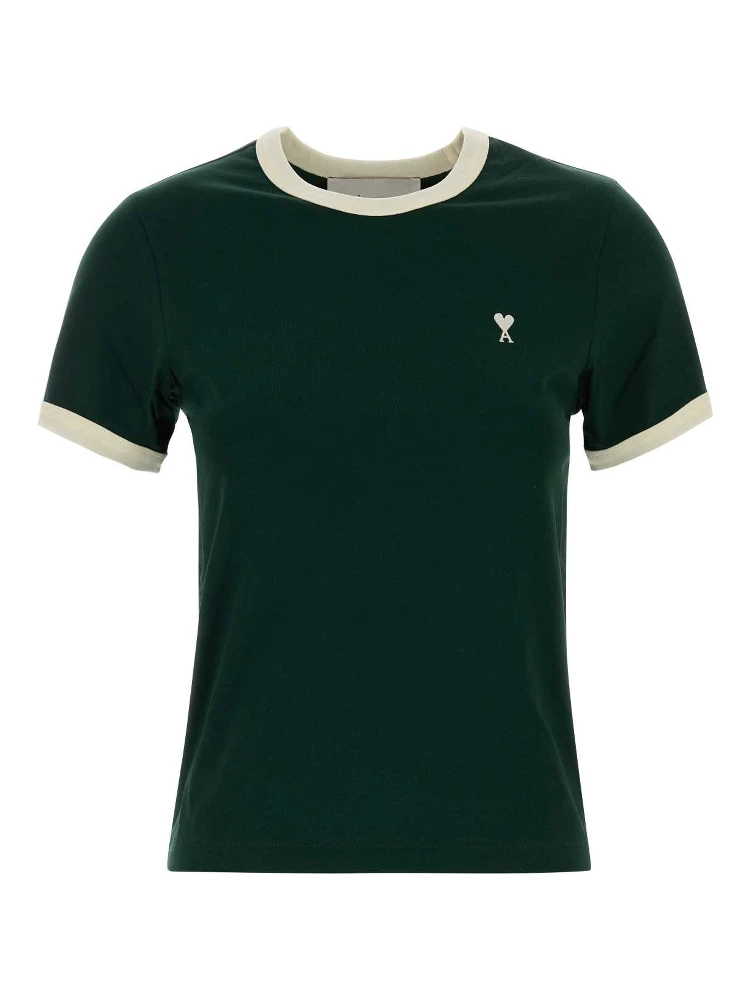 QUOTA-BICOLORTSHIRTWITHOFFWHITEAMIDECOEUREMBROIDER