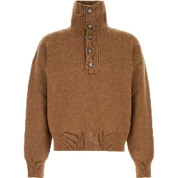 HIGHBUTTONEDCOLLARSWEATER