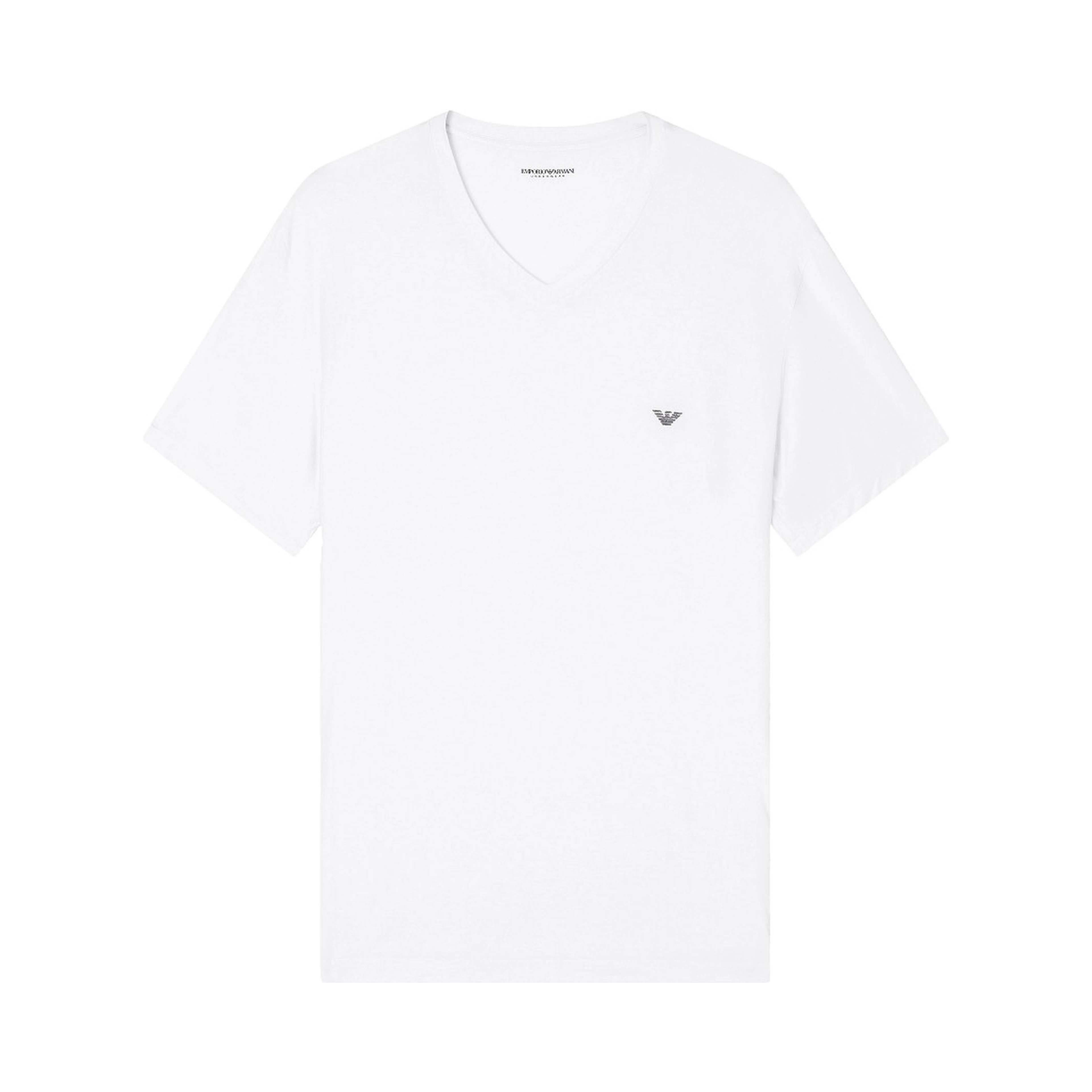 Stretch modal t-shirt with logo embroidery
