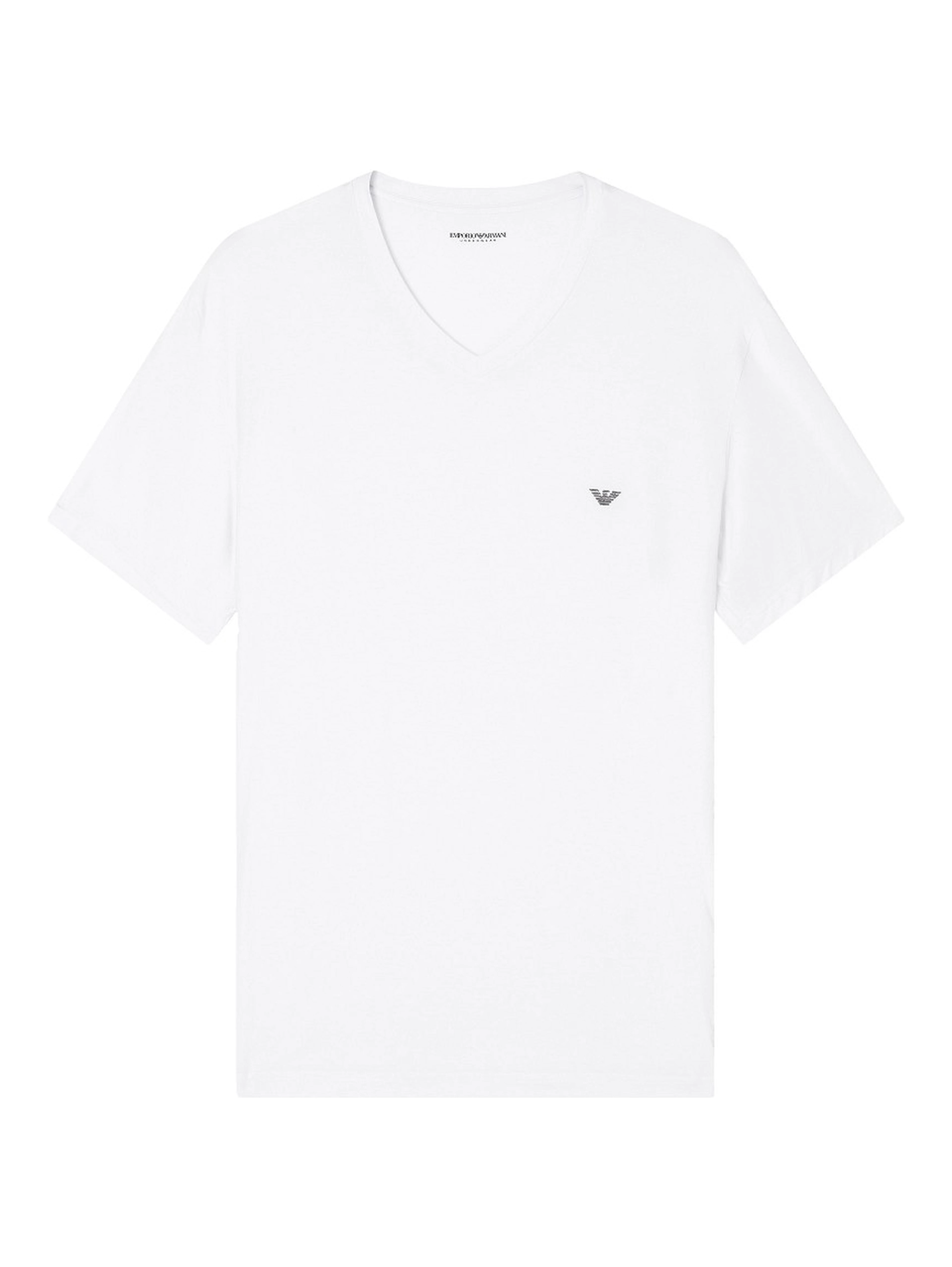 Stretch modal t-shirt with logo embroidery
