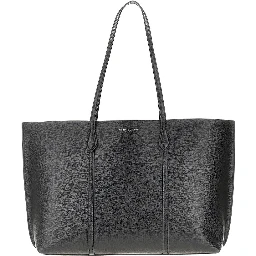 'Perry' grained leather shopping bag