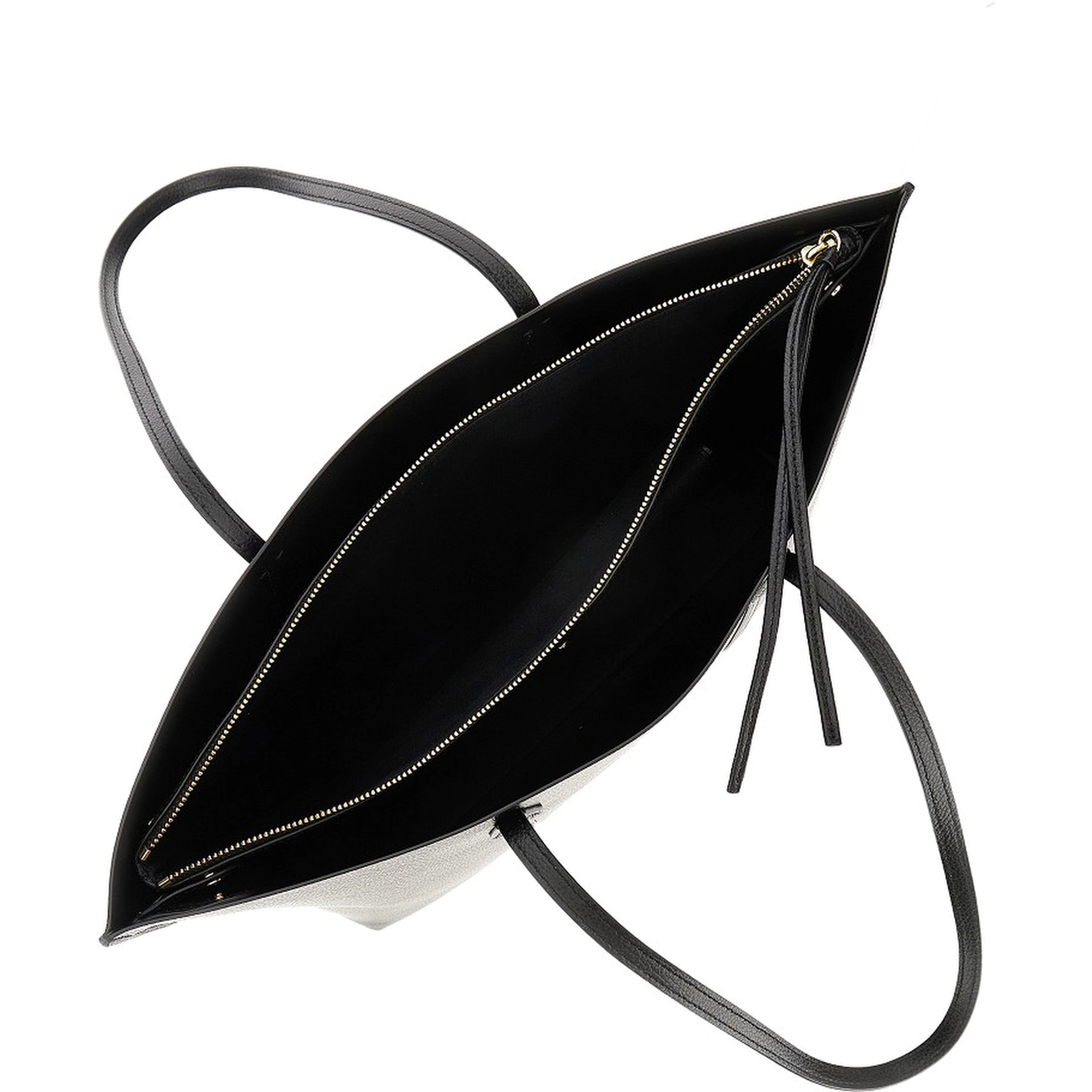 'Perry' grained leather shopping bag