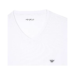 Stretch modal t-shirt with logo embroidery