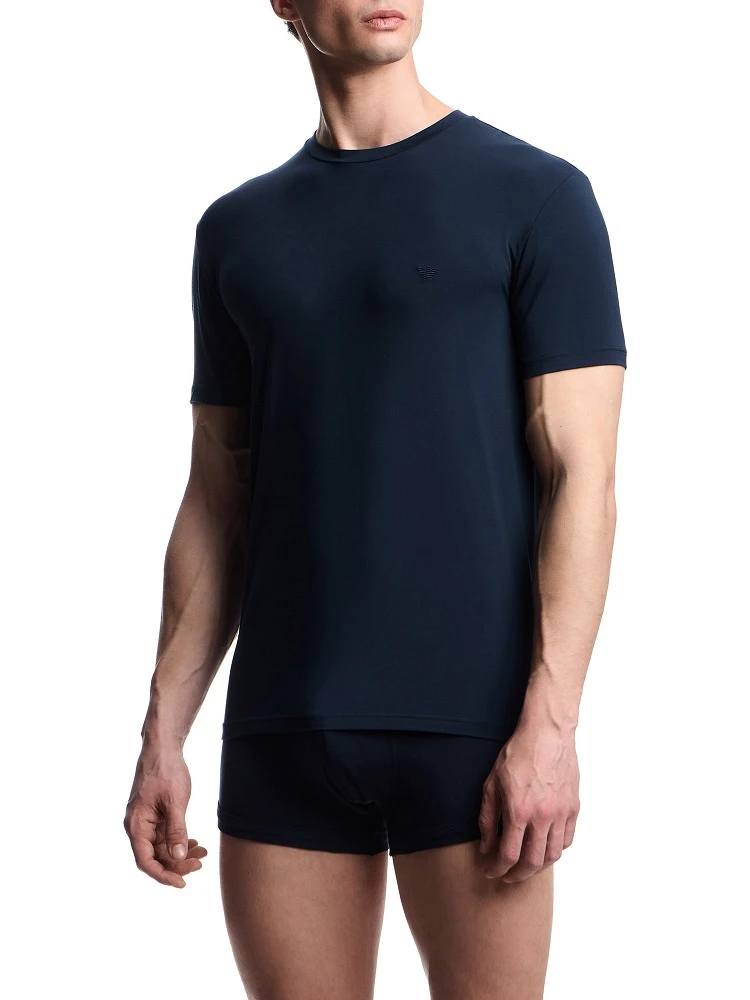 Stretch modal crewneck t-shirt alternative