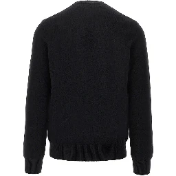 Wool cardigan with Heart patch