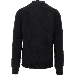 Heart patch wool cardigan