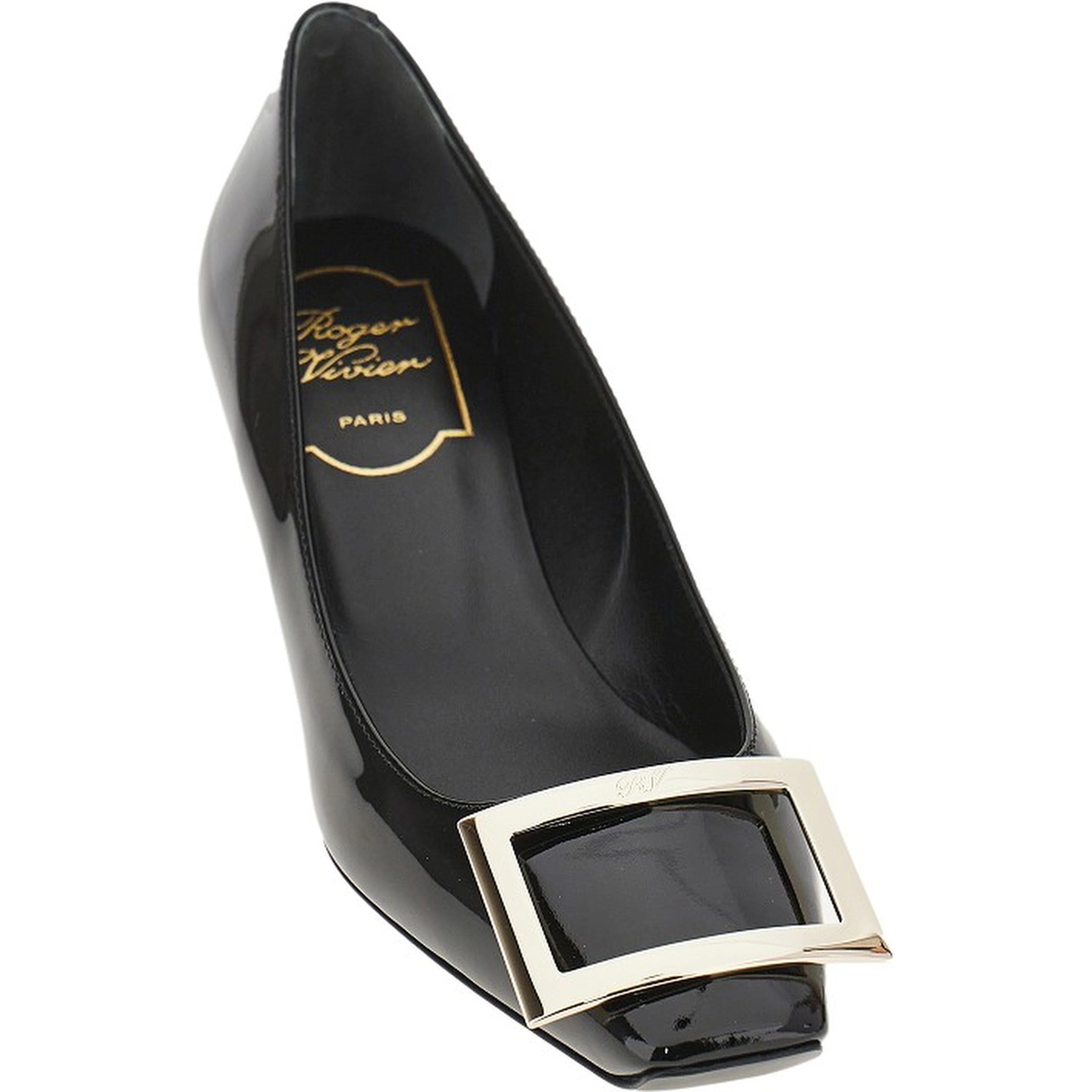 'Trompette' patent leather pumps